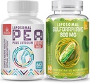 Liposomique Palmitoyléthanolamide 1000 mg + Dual-Delivery 800 mg Sulforaphane liposomique, absorption accrue et biodisponibilité
