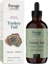 Aliments pour le fourrage Hyperfoods- Original Canadian Wild Turkey Tail Mushroom Superfood Liquid Complement Extract Tincture, Vegan, Non-OGM, Système immunitaire et Gut Health Support, 118ML
