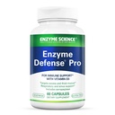 Enzyme Science Enzyme Defense Pro, 60 Capsules – Supplément de soutien à l'immunité – Formulé avec vitamine D3, L-Lysine, Calcium et Protease – Soutien à la digestion enzymatique – Système immunitaire