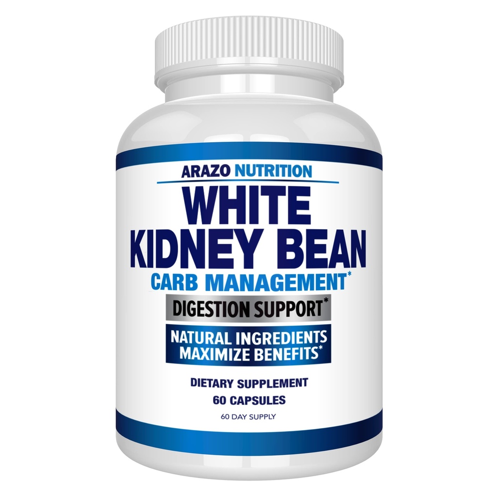 Arazo Nutrition Extrait de haricot blanc - 100% carbure pur bloqueur et graisse Absorbeur pour le soutien du poids - Intercept Carbes