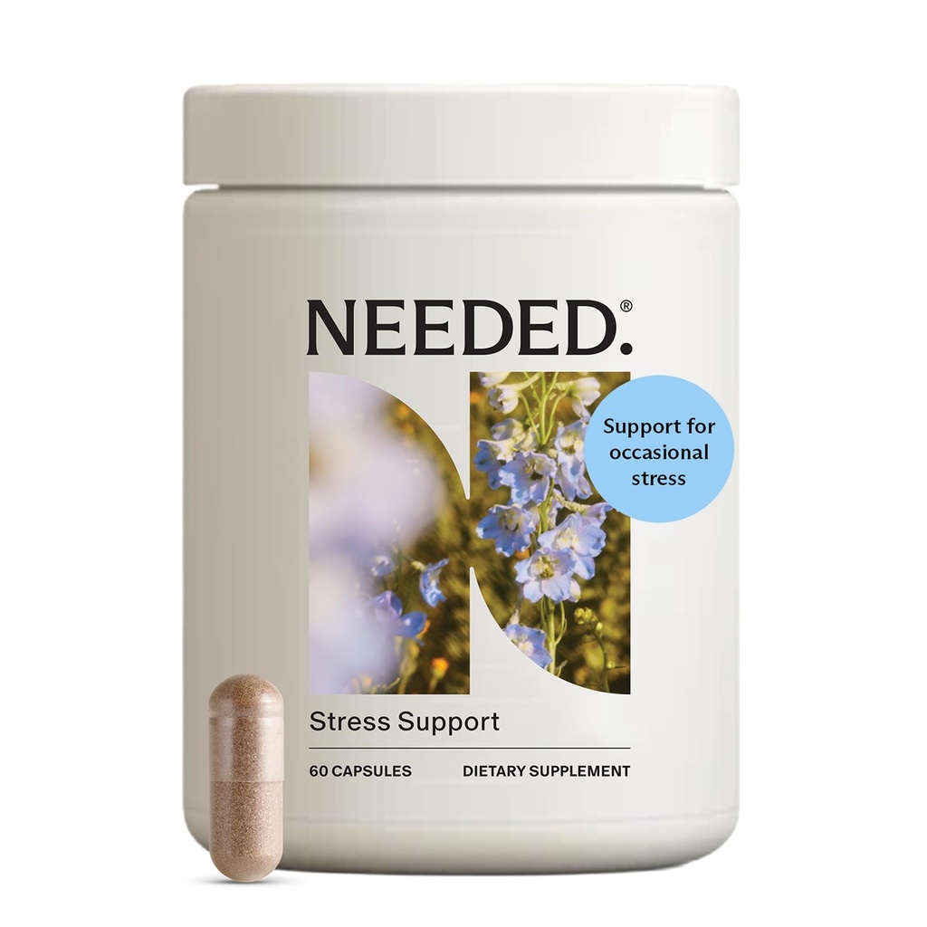 J'avais besoin. Soutien du stress - Mélange d'herbes soutenant l'humeur, l'énergie et l'équilibre hormonal pour les femmes - Supplément d'herbes de Shatavari, Ashwagandha, Rhodiola - Non-OGM - 30 jours d'approvisionnement - 120 capsules