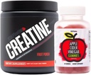 Sculpt Nation by V Poudre de créatine râpée et mélange de vinaigre de cidre de pomme