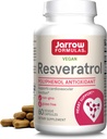 Jarrow Formulas® Resveratrol 100 mg, Dietary Supplement, Antioxidant Support for Cardiovascular Function, 60 Veggie Capsules, 60 Day Supply
