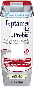 Nestle Peptamen Oral Supplement Vanilla 250 mL Carton 24 Ct