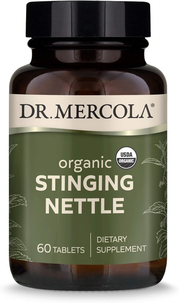 Dr. Mercola complément alimentaire à sangle biologique, 60 portions (60 comprimés), non OGM, sans gluten, sans soja, bio USDA