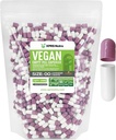 XPRS Nutra Taille 00 Capsules vides - 1000 Compte Capsules vides de végétalien - Pilules vides végétariennes - Bricolage Gélule végétale Remplissage- Bouchons de pilules végétariennes (Lavande/Blanc)