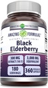 Formules étonnantes Sambucus Black Elderberry (en anglais seulement) Extrait de 300 Mg 10:1 (3000 Mg Équivalent)