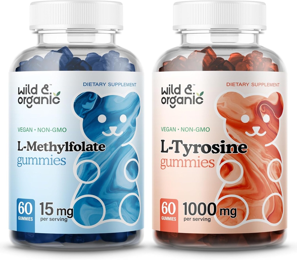 Wild & Organic L-Methylfolate Gummies & L-Tyrosine Gummies
