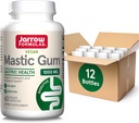 Jarrow Formules Mastic Gum 1000 mg, complément alimentaire pour le soutien de la santé gastro-intestinale, 60 capsules de légumes, 30 jours d'approvisionnement, (paquet de 12)