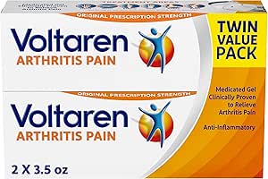 Arthrite Voltaren Gel de douleur pour l'arthrite topique puissante Soulagement de la douleur avec Diclofénac - NEW Easy Open Cap - 100 g x 2