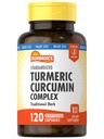 Sundance Turmeric Curcumin Complex (complexe de Curcumine) 120 Capsules avec extrait de poivre noir