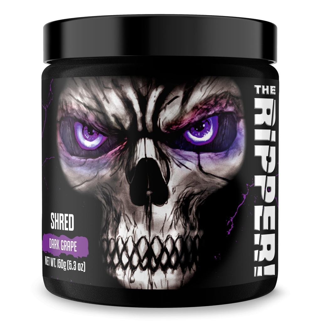 JNX SPORTS L'Éventreur ! Préentraînement Fat Burner pour les hommes et les femmes – Poudre thermogénique de combustion des graisses et suppresseur d'appétit, stimuler l'énergie et l'endurance – raisin foncé, 30 portions