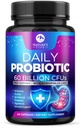 Probiotiques 60 milliards CFU - 10 souches + enzymes digestives et prébiotiques - Meilleur probiotique pour les femmes et les hommes, soutient l'immunité, la santé des intestins, la constipation occasionnelle, la diarrhée, le gaz et le ballonnement - 60 capsules