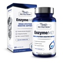 Enzyme de nutrition 1MD - Supplément enzymes digestifs - Doctor Formulé : 18 Enzymes à base végétale - Soutien au gaz et au ballonnement : 60 Capsules