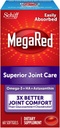 Omega-3 Krill Oil and Joint Supplement - Megared Joint Care 60 softgels - EPA/DHA acides gras, antioxydants, acide hyaluronique, pas d'arrière-goût de rotule de poisson comme avec l'huile de poisson