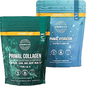 Primal Harvest hydration poudre et collagène suppléments en poudre pour hommes, groupe