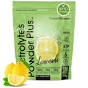 PoudreVitamine Electrolytes Poudre Plus Keto, Cimonade (100 portions) 0 Sucre, Non Maltodextrine,1000mg Potassium,120mg Calcium,120mg Magnésium,Vitamine biologique C,Calories de zéro, Poudre d'hydratation énergétique