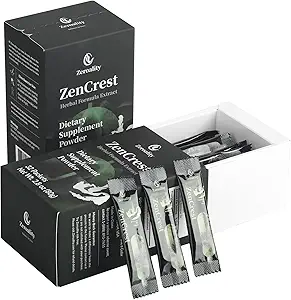 ZenCrest, supplément naturel à la prostate, formule à base de plantes chinoises traditionnelles, promouvoir la prostate saine, promouvoir la fonction urogénitale, sans effets secondaires, (64 paquets - 2 boîtes)