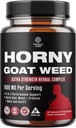 Natures Craft Horny Goat Weed for Men - Supplément Homme Extra Streng avec Racine de Maca Noir, Tongkat Ali, Saw Palmetto & Panax Ginseng Extrait pour l'Energie et l'Energie - 90 Capsules