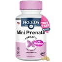 FREAD Mini Vitamine prénatale - Casher Prénatals -Tiny Comprimés faciles à avaler - Vitamines prénatales avec fer, acide folique prénatal/solide, vitamine D - Multivitamine prénatale pour femmes enceintes (240)