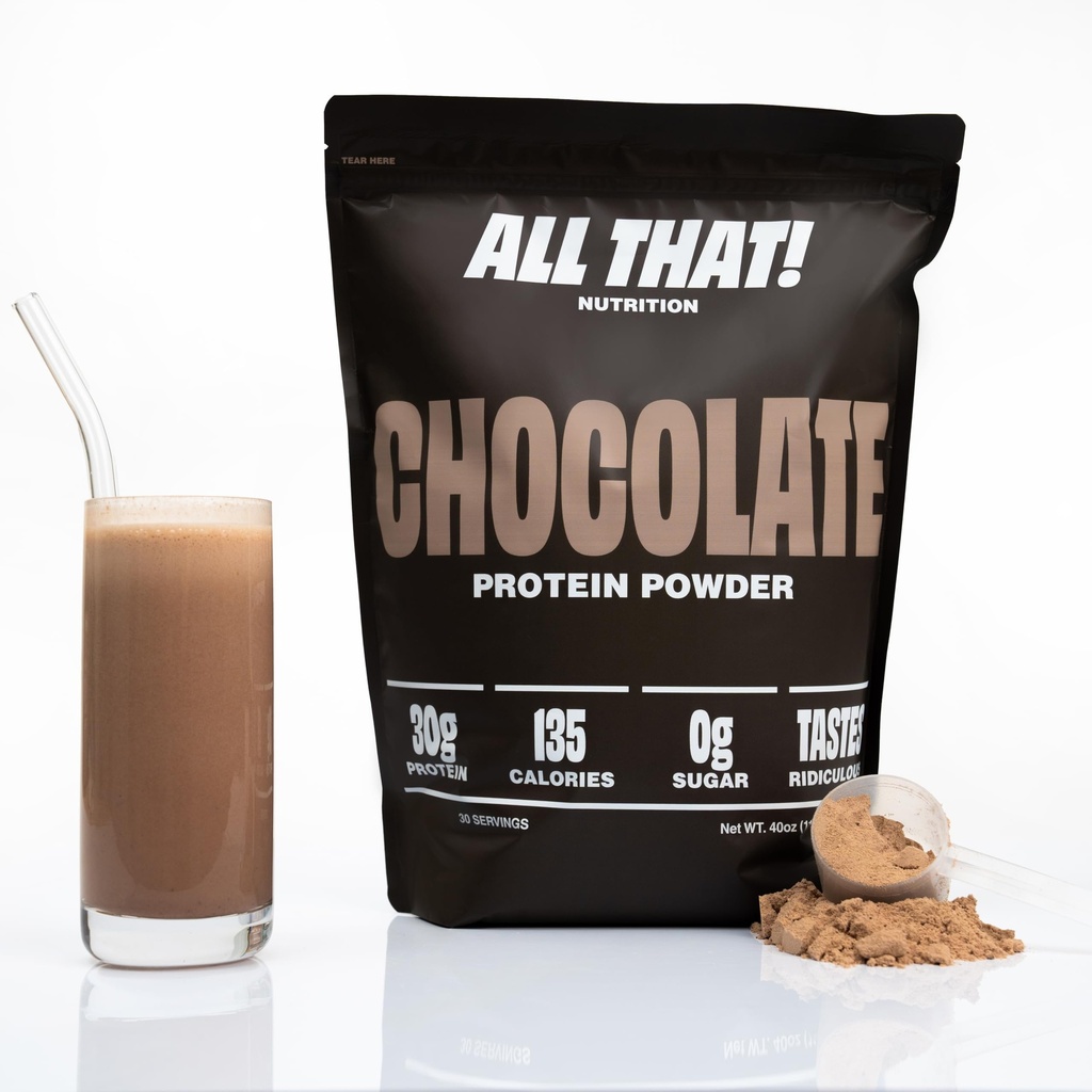 Poudre de protéines de chocolat, 30G de protéines de lactosérum, faible teneur en calories et absorption rapide, 0 sucre, poudre de protéines sans soja et sans gluten, 30 portions