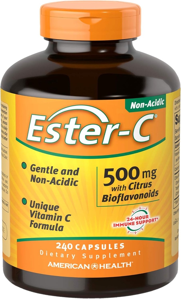 American Health Ester-Vitamine C avec Citrus Bioflavonoïdes 500 Milligrammes 240 Capsules
