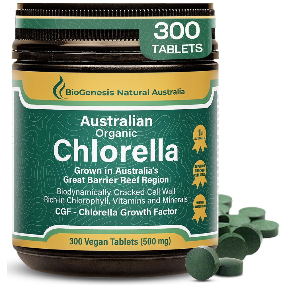 Comprimés de Chlorelle Biologique Biogenèse – 300 Nombre (500mg)