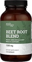 Capsules de racine de betterave biologique 1200 mg - Supplément de poudre de racine de betterave et de mélange de jus pour haute pression et circulation sanguine, Supplément de flux sanguin pour hommes et femmes - 120 Capsules