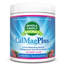 Supplément en poudre de magnésium de calcium - CalMag Plus avec vitamine C & D3 - Sans gluten, sans OGM, saveur de baie sauvage - Cal Mag boisson de soulagement et calmant naturel - Calcium et poudre de magnésium