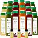 7 Day Juice Cleanse par Fountain Raw, tout naturel detox Cleanse, jus pour le repos corporel, jus pressé froid rapide, excellente façon de sauter à une alimentation saine, 42 bouteille 12oz, 7 coups de gingembre