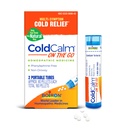 Boiron ColdCalm On The Go Cold Relief for Sneezing, Runny Nez, Nasal Congestion, et Mal Gorge - 2 Comte (160 Pellets)