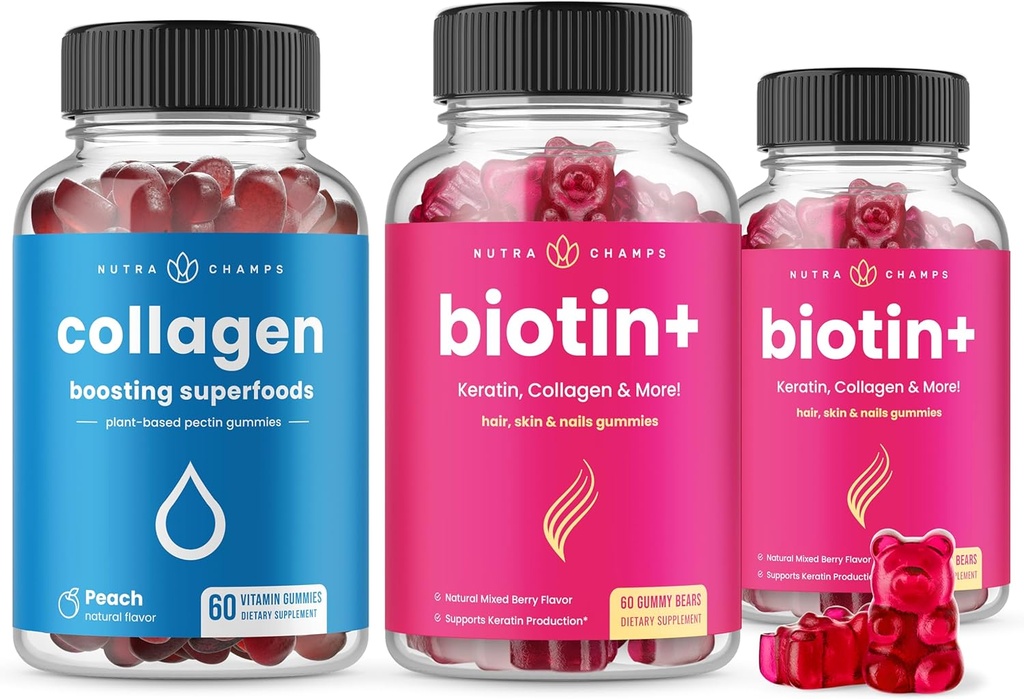 NutraChamps Complete Hair, Skin & Nails Bundle