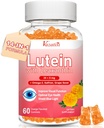 Lutein and Zeaxanthin Supplements Gummies, Advanced Eye Vitamin Supplement with Bilberry, Saffron, Grape Seed, Omega 3 for Macular Health, Dry Eye, Visual Function - Orange Flavor, 60 Count