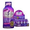 Vitamine Energy Focus+ Extra Strength Energy Shot Berry 4 Pack, 260mg Caféine naturelle, B-Vitamines, CoQ10, Acides aminés, Focus, Productivité et Clarté, Zéro sucre, Sans gluten, 1,93 fl oz