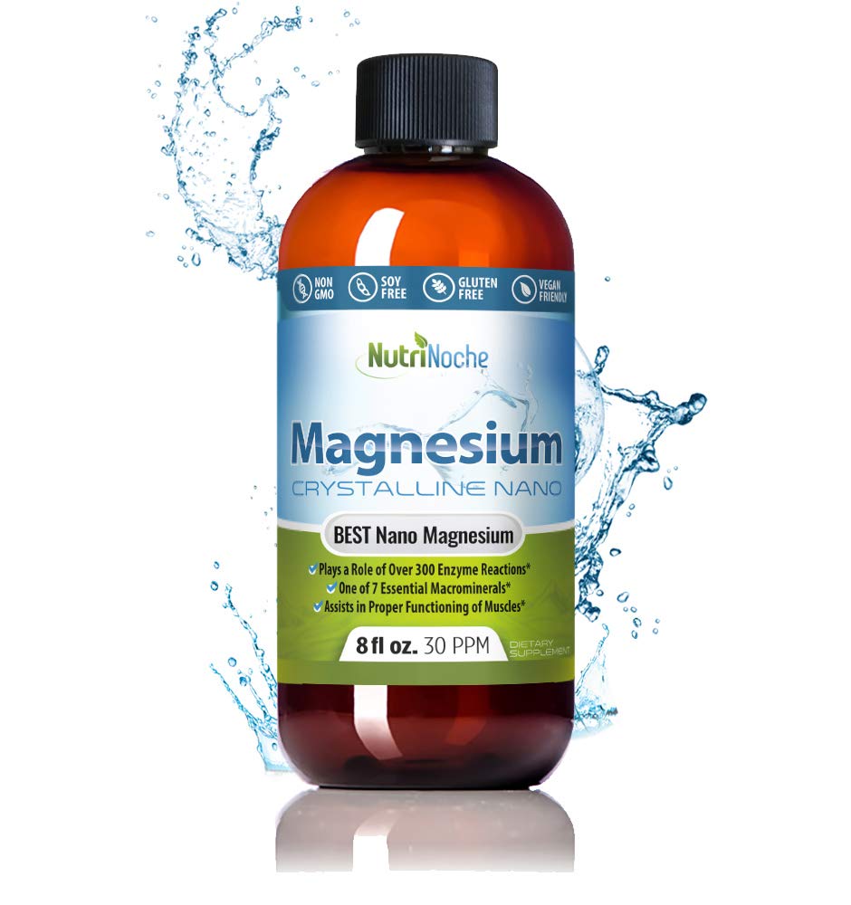 Magnésium liquide par NutriNoche– 99,99% Ultra Pure Crystalline Nano gouttes pour l'absorption maximale et la biodisponibilité - Magnésium Glycinate Liquid Alternative - Supporte Sleep Calm Energy Muscles Nerves