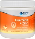 Trace Minerals Quercetin Plus Poudre de zinc - Supplément antioxydant pour le soutien immunitaire - Supplément minéral Aides à la santé cardiovasculaire - Comprend Vitamine C & Ionic - Crème orange, 120g (30 portions)