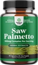 Extra Strength Saw Palmetto Extract - Complexe Herbal avancé pour la santé des cheveux et le soutien urinaire avec les stérols et les flavonoïdes de plantes - Potent complément à base de plantes avec 500mg par portion - 30 capsules