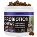 Probiotiques pour chiens, améliorer l'équilibre des levures, démangeaisons cutanées Oreilles, Gut Health, Allergies, immunité, probiotiques pour chiens et enzymes digestives avec prébiotiques - Réduire la diarrhée (Chicken, 120 Chews)