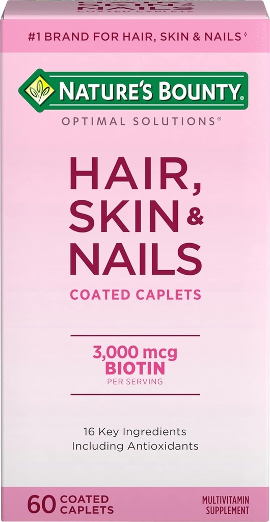 Les cheveux, la peau et les ongles de la nature, 60 caplets