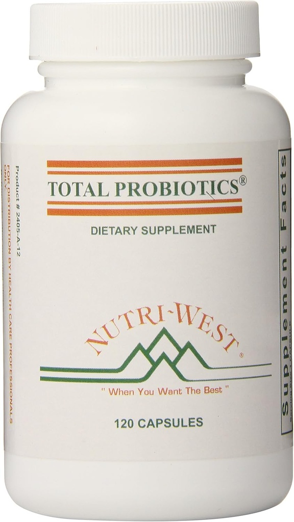 nutri-west Total Probiotiques 120 Capsules, 2.4 Ounce