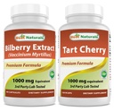 Meilleur extrait naturel de baies de bil 1000mg et extrait de cerise de tart 1000 mg