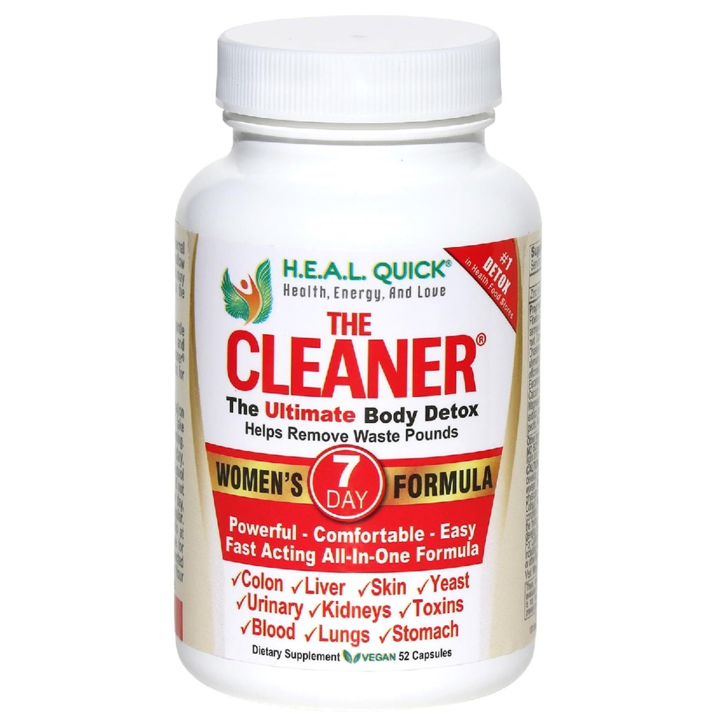 Century Systems The Cleaner Detox, Powerful 7-Day Complete Internal Cleansing Formula for Women, Support Digestive Health, 52 Vegetarian Capsules