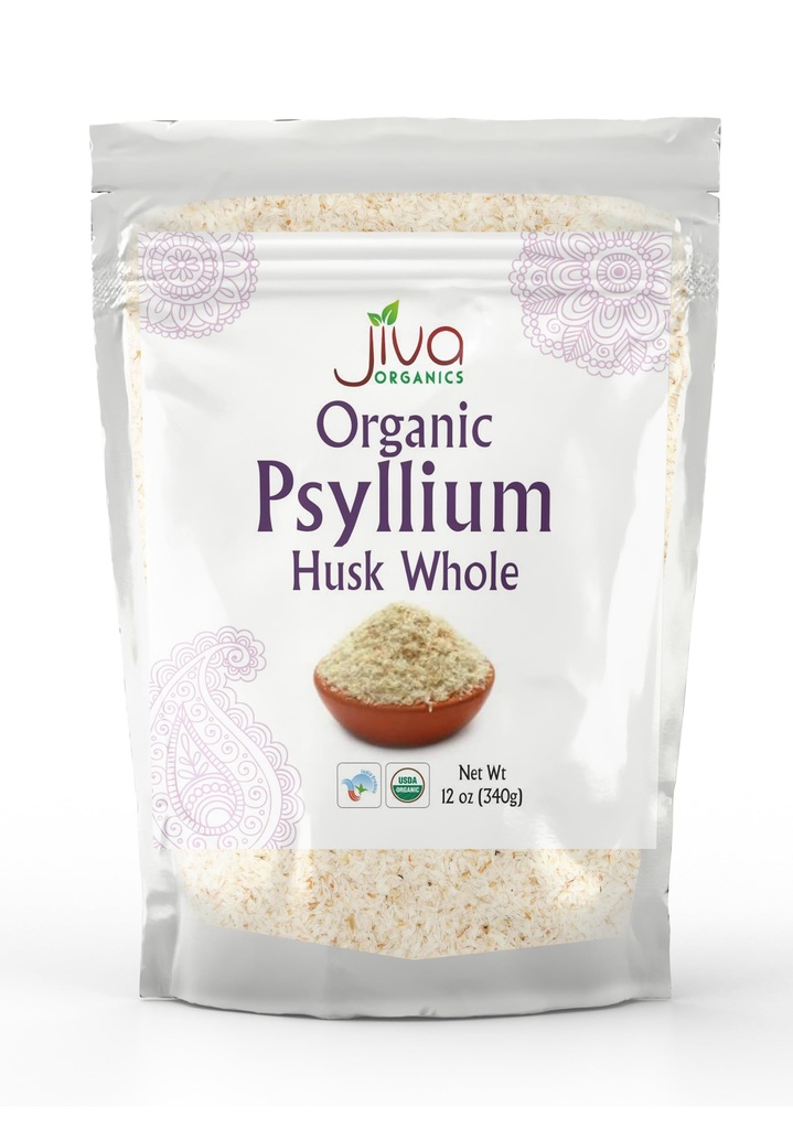 Jiva USDA Psyllium de musc entier biologique (Isabgol) 12 Once
