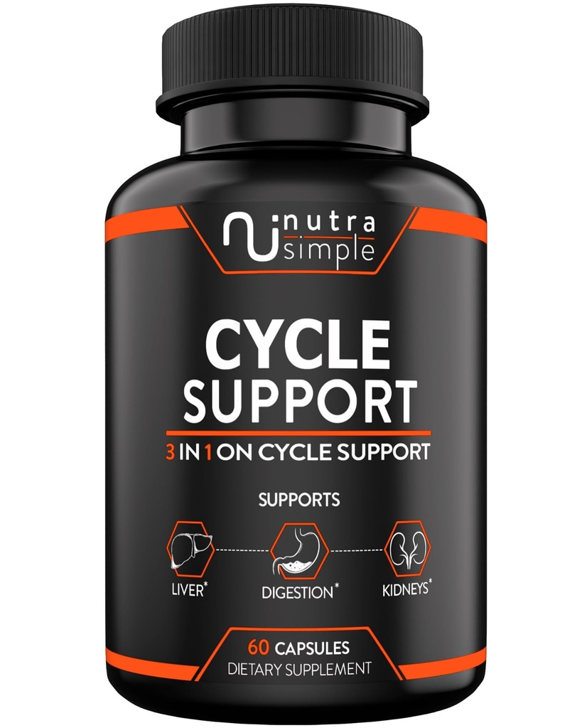 Supplément de soutien au cycle pour les hommes et les femmes - Détox naturel de nettoyage du foie et réparation - Gut Health & Rein Support avec chardon de lait, racine de betterave, dandelion, Choline, extrait d'artichaut - 60 capsules