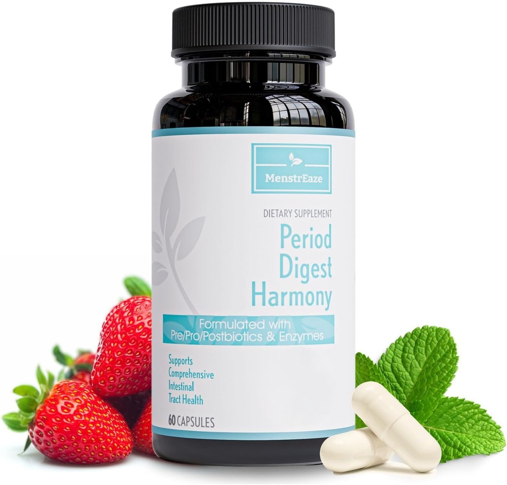 Probiotique digestif, prébiotique, postbiotique et enzymatique pour les femmes, Complete Gut & Complete Food Supplément de soutien digestif, plateau stable avancé pré/pro/postbiotique, 60 capsules