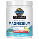 Jardin de la vie aliments entiers en poudre de magnésium, 421,5g - citron framboise, végétalien, sans gluten et sans sucre