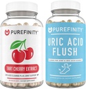 PUREFINITÉ Acide Urique Flush & Nettoyer Capsules + Extrait de Tart Cherry Capsules