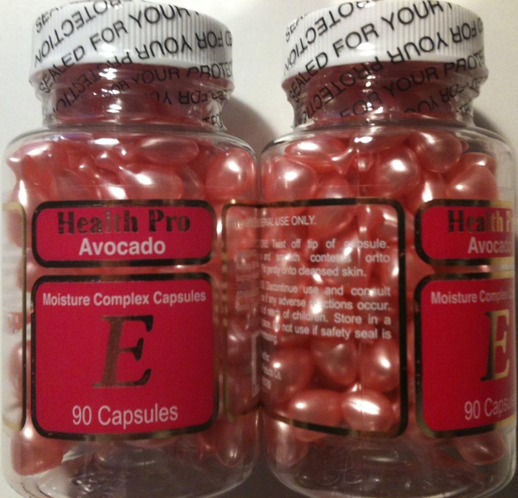 Huile de peau de vitamine E Avacado, 90 softgels (paquet de 2)