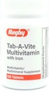 Laboratoires de rugby Tab-A-Vite Multivitamine avec supplément multiminérale de fer Vitamine A, C, D Thiamin Riboflavine Niacine Folate Acide pantothénique 100 comprimés (paquet de 1)