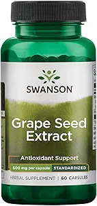 Swanson HERB Grape Seed EXT STD 500MG 60 Cap